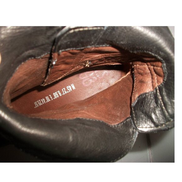 A.S.98 Black-Leather Moto-Style Harness Boots Handmade in Italy 42/10.5M $395 - Picture 6 of 13